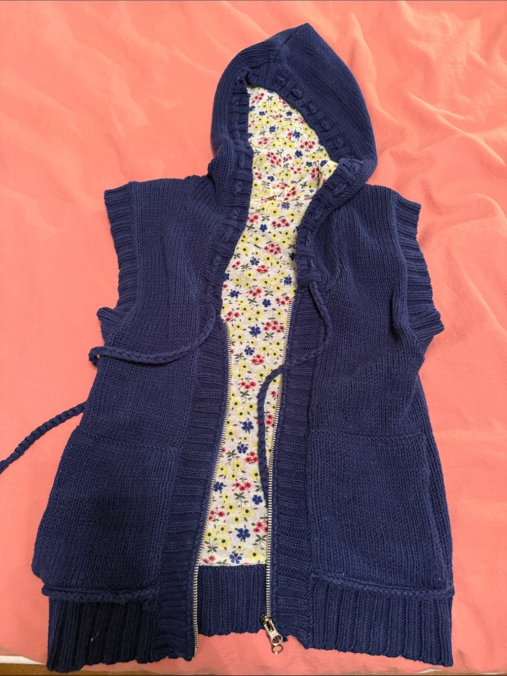 Free people knitted vest size XS